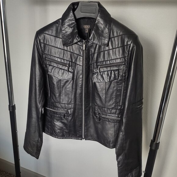 Arma vintage genuine soft leather jacket - Picture 1 of 5